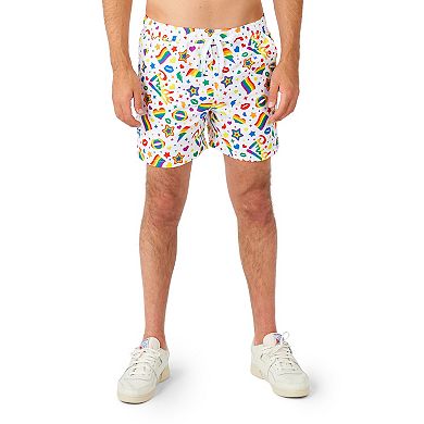 Men's Suitmeister Pride Icons Slim Fit Short Sleeve Button Down Shirt & Shorts Set