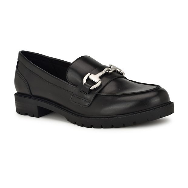 Nine west black loafers clearance