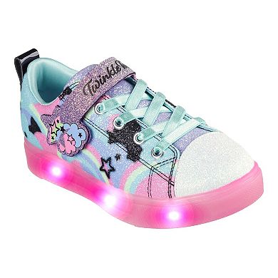 Skechers Twinkle Toes® Twinkle Sparks Ice 2.0 Shimmering Sky Girls' Light Up Shoes