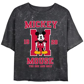 Disney's Mickey Mouse The One And Only 1928 Juniors' Cropped Graphic Tee
