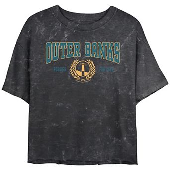 Juniors' Outer Banks Pogues For Life Cropped Graphic Tee