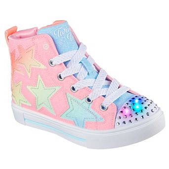 Skechers Twinkle Toes® Twinkle Sparks Stellar Star Girls' Light-Up Adaptive Shoes