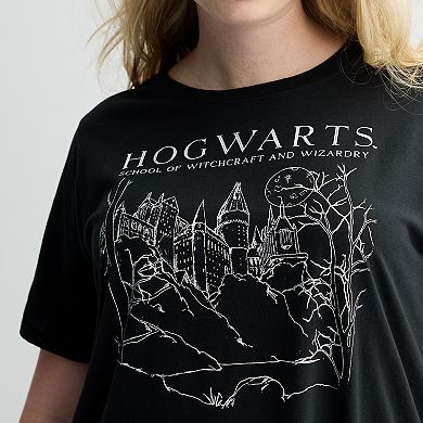 Plus Size Harry Potter Hogwarts School Of Witchcraft And Wizardry Graphic Tee