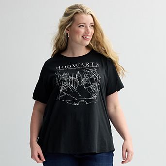Plus Size Harry Potter Hogwarts School Of Witchcraft And Wizardry Graphic Tee