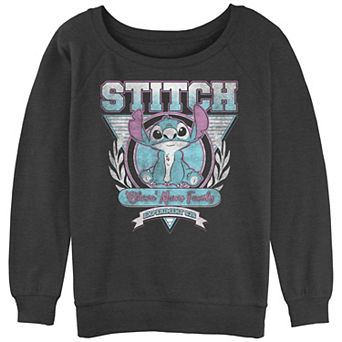 Disney's Lilo & Stitch Ohana Means Family Stitch Crest Juniors' Graphic Pullover