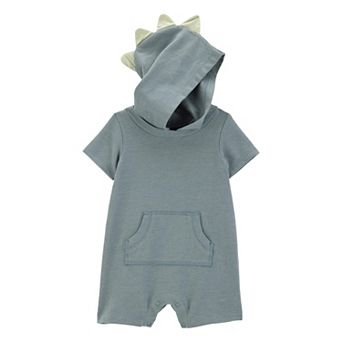 Baby Boy Carter's Short Sleeve Hooded Dinosaur Romper