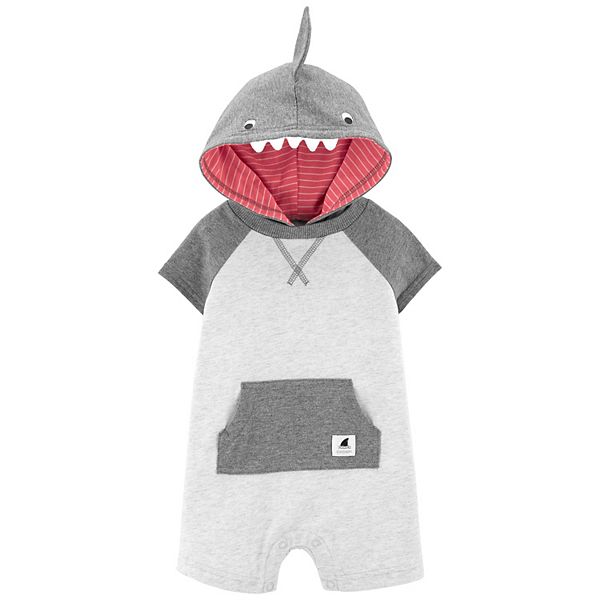 Baby Boy Carter's Shark Hoodie Romper