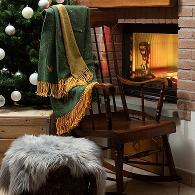 Discover Europe - Made in Italy La Limonaia Tessuti Jacquard Crown Throw