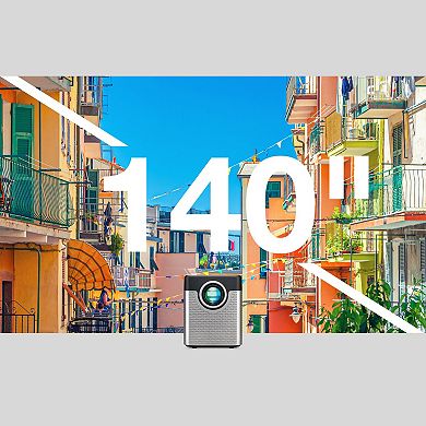 GPX 720p Bluetooth Transmitter Vertical Projector with Screen