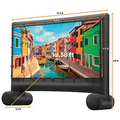 GPX 10-ft. Viewing Area Portable Inflatable Projector Screen