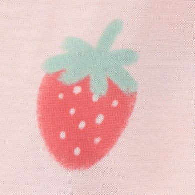 Toddler Girl Carter's 3-Piece Strawberry Loose Fit Pajamas