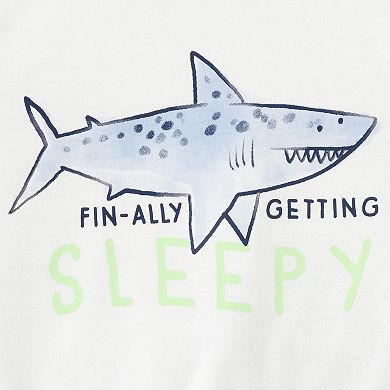 Toddler Boy Carter's 3-Piece Shark Loose Fit Pajamas