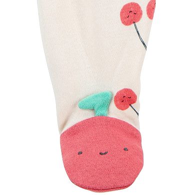 Baby Girl Carter's Cherry Print 2-Way Zip Sleep & Play Pajamas