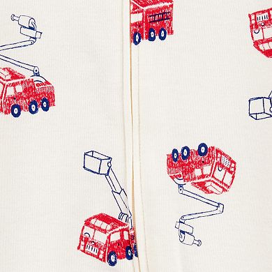 Baby Boy Carter's Fire Truck 2-Way Zip Sleep & Play