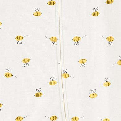 Baby Carter's Bee 2-Way Zip Sleep & Play Pajamas