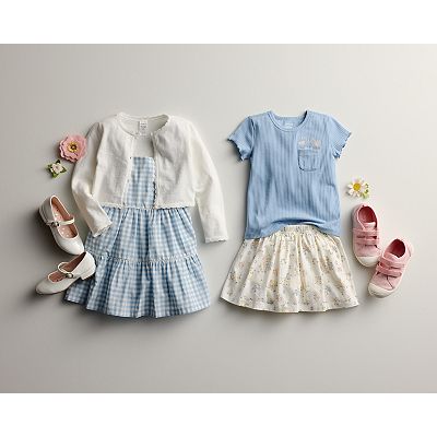 Toddler Girls Carter's Gingham Flutter Sleeve Dress