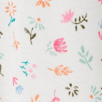 Baby Girl Carter's 1-Piece Floral Snug Fit Cotton Pajamas