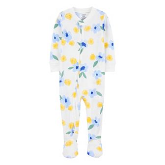 Baby Girl Carter's Floral Thermal Footed Pajamas