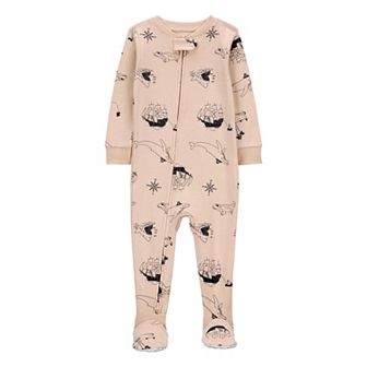 Baby Boy Carter's 1 pc Pirate Boat Snug Fit Cotton Footie Pajamas