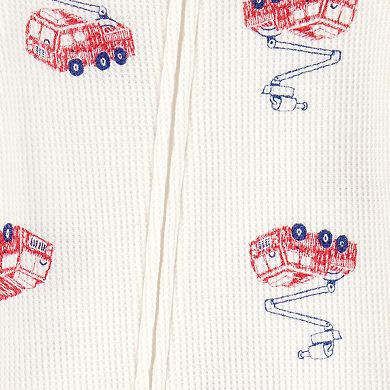 Baby Boy Carter's 1-pc. Fire Truck Thermal Footed Pajamas