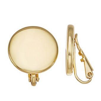 Napier Gold Tone Droplets Clip Earrings