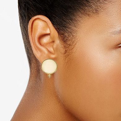 Napier Gold Tone Droplets Clip Earrings