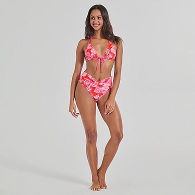 Juniors' Ninety-Nine Degrees Reversible Triangle Bikini Top