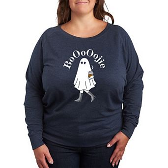 Plus Size Boojie Ghost French Terry Long Sleeve Tee