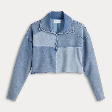 Juniors' Vanilla Star Colorblock Ultra-Cozy Shirt