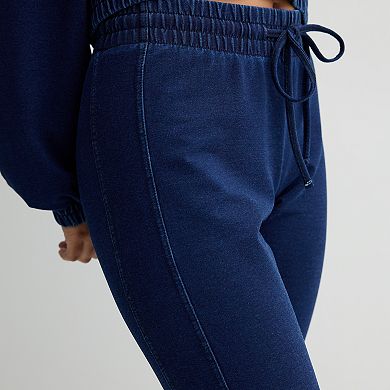 Juniors' Vanilla Star Ultra-Cozy Drawstring Flare Pants