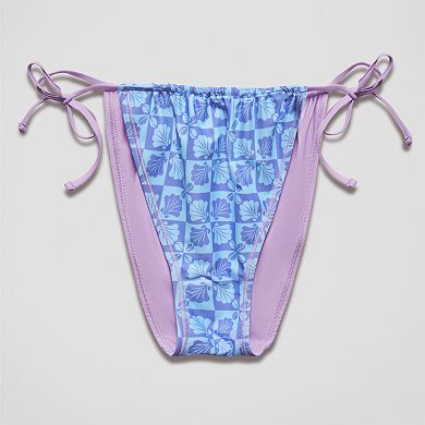 Juniors' Ninety-Nine Reversible Side Tie Hipster Bikini Bottom