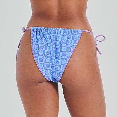 Juniors' Ninety-Nine Reversible Side Tie Hipster Bikini Bottom