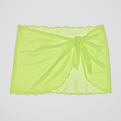 Juniors' Ninety-Nine° Mini Sarong Mesh Swim Cover Up