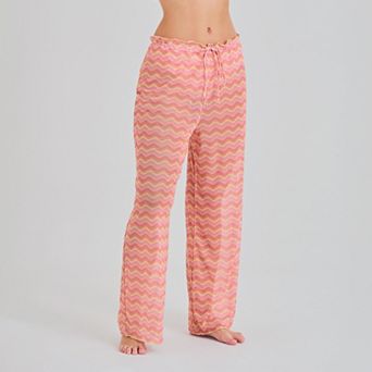 Juniors' Ninety-Nine° Flared Drawstring Cover-Up Pants
