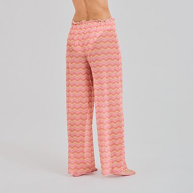 Juniors' Ninety-Nine Flared Drawstring Cover-Up Pants