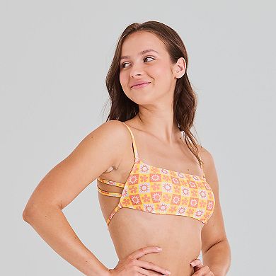 Juniors' Ninety-Nine° Strappy Back Floral Bralette