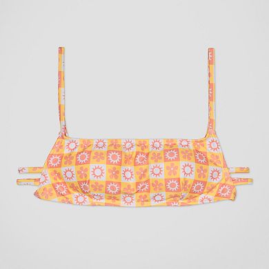 Juniors' Ninety-Nine° Strappy Back Floral Bralette