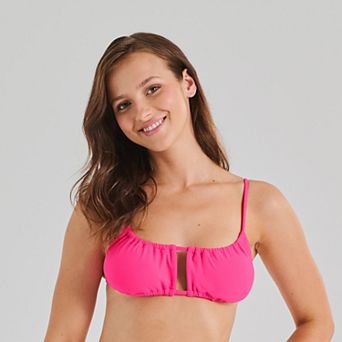 Juniors' Ninety-Nine° Tunneled Bralette Swim Top