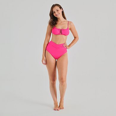 Juniors' Ninety-Nine Tunneled Bralette Swim Top
