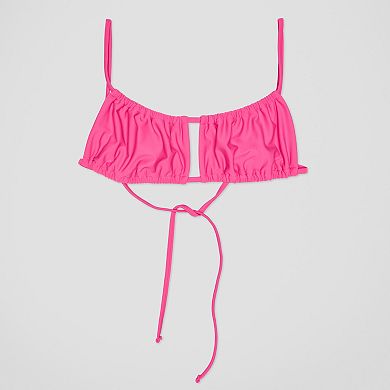 Juniors' Ninety-Nine Tunneled Bralette Swim Top