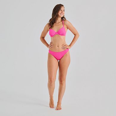 Juniors' Ninety-Nine° Fever Pitch Scrunchie Strap Underwire Swim Top