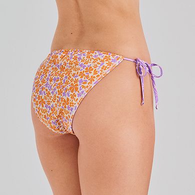 Juniors' Ninety-Nine° Reversible Tunnel Tie-Side Hipster Swim Bottoms