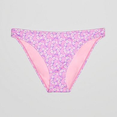 Juniors' Ninety-Nine° High Leg V-Waist Swim Bottoms