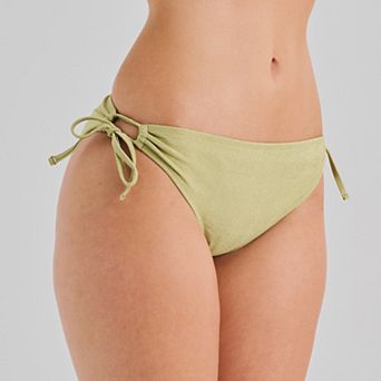 Juniors' Ninety-Nine Degrees Side Tie Cheeky Hipster Swim Bottoms