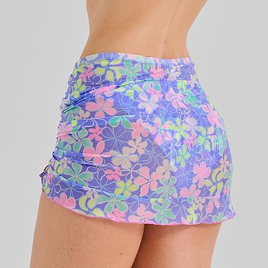 Juniors' Ninety-Nine Tunneled Swim Cover Up Skirt