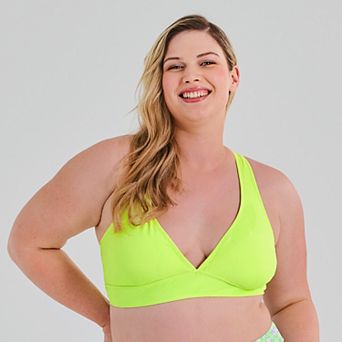 Juniors' Plus Size Ninety-Nine Degrees Tall Tri Bikini Top