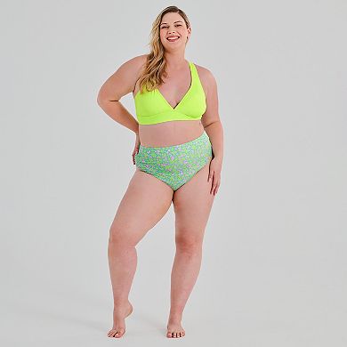 Juniors' Plus Size Ninety-Nine Degrees Tall Tri Bikini Top