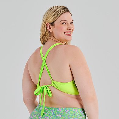 Juniors' Plus Size Ninety-Nine Degrees Tall Tri Bikini Top