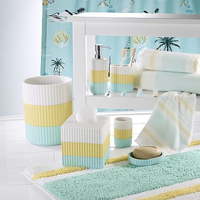 IZOD Clubhouse Stripe Wastebasket
