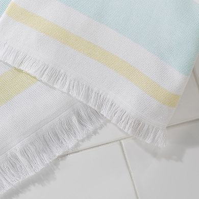 IZOD Clubhouse Stripe 2 Piece Fingertip Towels Set